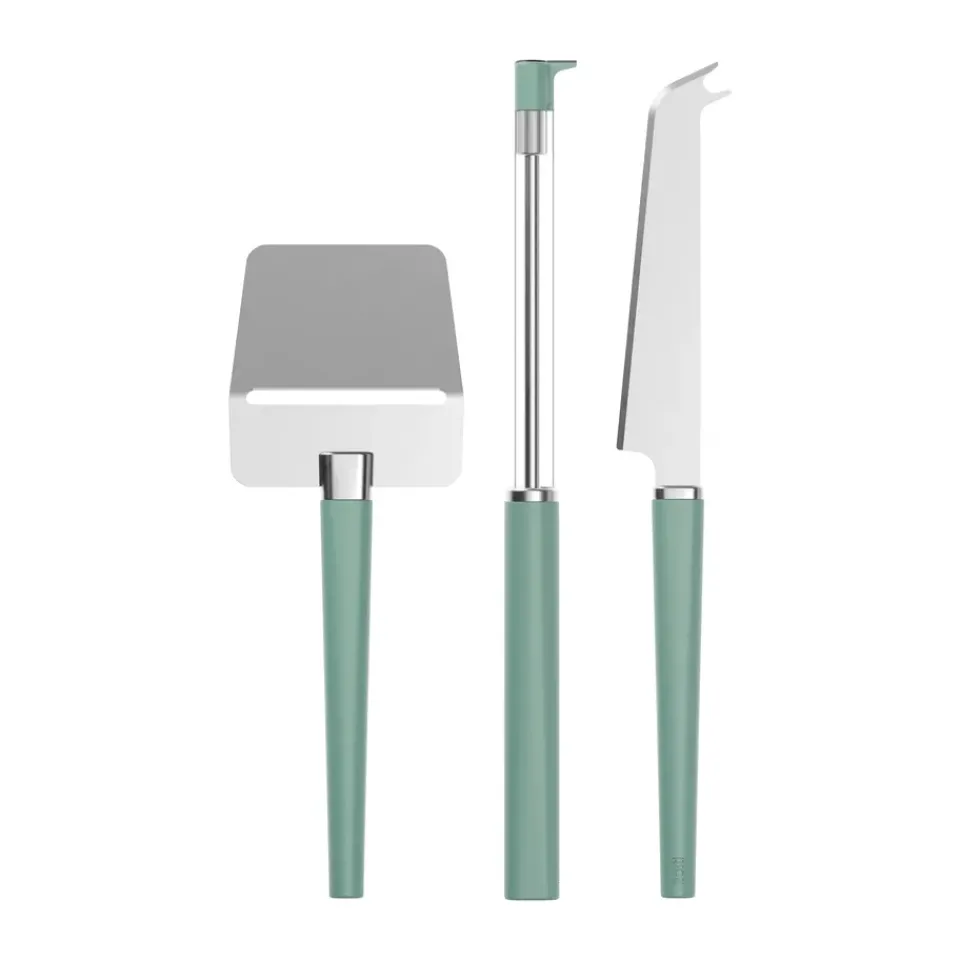 Cheese Knives^Rosti Emma cheese set 3 pieces, Nordic Green