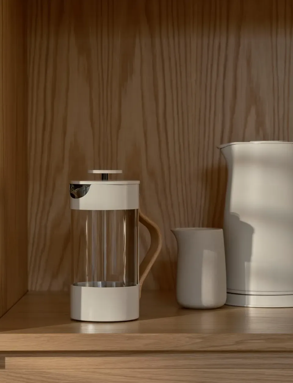 Clearance Stelton Emma French Press 1 L, Sand Beige