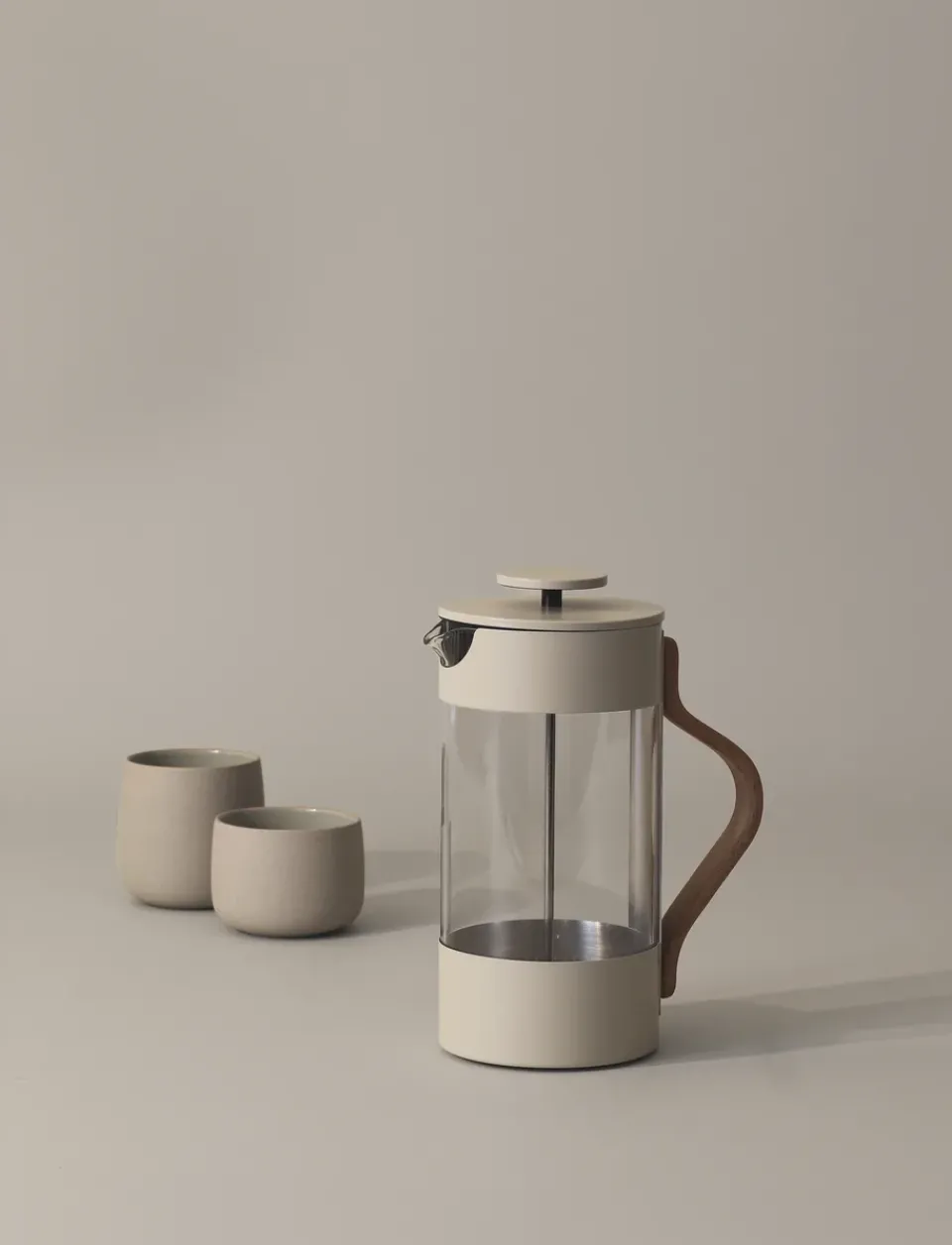 Clearance Stelton Emma French Press 1 L, Sand Beige