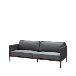 Garden Sofas & Garden Benches|Balcony Furniture^Cane-line Encore 3-seater sofa, airtouch bordeaux/dark grey Purple