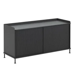 New Muuto Enfold sideboard low 125x45x63 cm, - Black