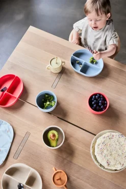 Clearance OYOY Enkei suction children's plate, Cherry Red