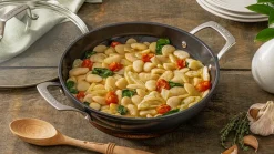 New Le Creuset ENSC casserole pan with glass lid, 28 cm Black