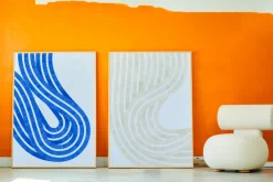 Posters^Paper Collective Entropy Blue 02 poster, 50x70 cm BlueWhite