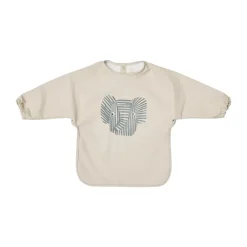 Bibs^OYOY Erik Elephant bib with sleeves, Beige