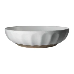 Salad Bowls^ERNST bowl stoneware, White-nature, Ø24 cm WhiteBeige