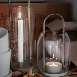 Tea Light Holders, Lanterns & Candle Dishes^ERNST candle holder for tea light 22 cm, Beige