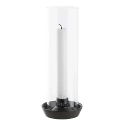 Candle Holders^ERNST candle sticks glass cylinder, Dark Grey