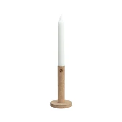 Candle Holders^ERNST candle sticks made of wood 15 cm, nature Beige