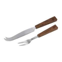 Hot ERNST cheese cutlery 2 pieces, Acacia Beige