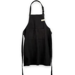 Aprons^ERNST cotton apron, Black