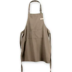 Aprons^ERNST cotton apron, Mole Brown