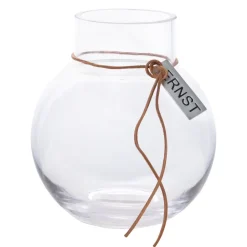 Online ERNST glass vase H14cm Ø13cm, clear Transparent