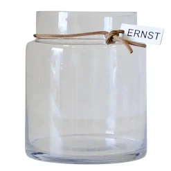 Vases^ERNST glass vase H22.5cm Ø12.5cm, clear Transparent