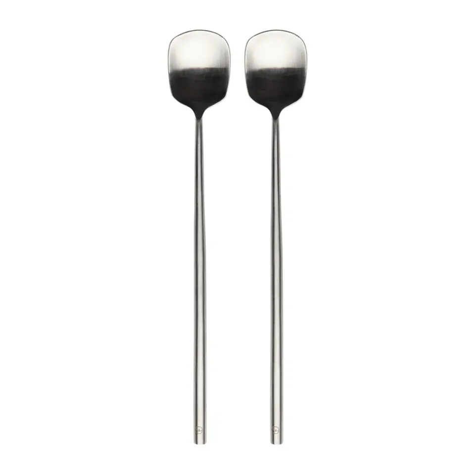 ERNST long drink spoon 2-pack, Stainless steel Silver-coloured