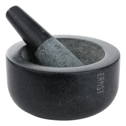 Outlet ERNST mortar granite, Large Ø14 cm Black