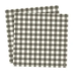 Paper Napkins^ERNST napkin checkered 33x33 cm 20-pack, Mole-light grey GreyBrown