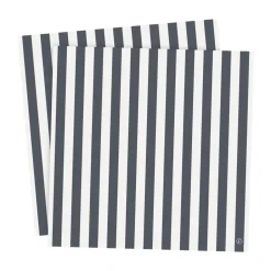Paper Napkins^ERNST napkin striped 33x33 cm 20-pack, Blue-white BlueWhite