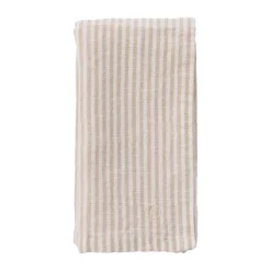 Linen & Cotton Napkins^ERNST napkin thin stripes 40x40 cm, Beige-white BeigeWhite