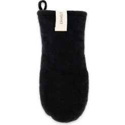 Online ERNST oven glove cotton, Black