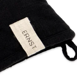 Online ERNST oven glove cotton, Black