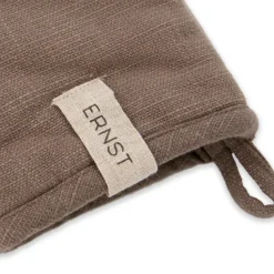 Oven Mitts, Gloves & Pot Holders^ERNST oven glove cotton, Mole Brown