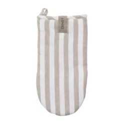 Oven Mitts, Gloves & Pot Holders^ERNST oven mitt wide stripes, Beige-white stripe BeigeWhite
