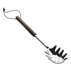 ERNST pasta ladle with wooden handle, Dark Brown