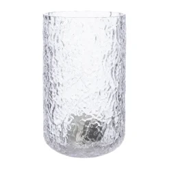 Tea Light Holders, Lanterns & Candle Dishes^ERNST patterned candle holder, Ø9x15 cm Transparent