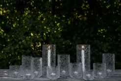 Tea Light Holders, Lanterns & Candle Dishes^ERNST patterned candle holder, Ø9x15 cm Transparent