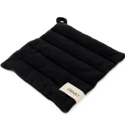 Hot ERNST pot holder cotton, Black