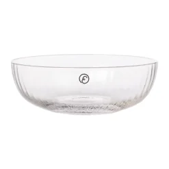 Discount ERNST ribbed glass bowl Ø13 cm, Clear Transparent