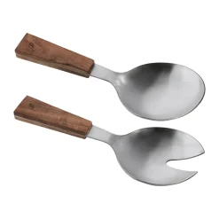 Salad Servers^ERNST salad servers 2 pieces, Acacia, 18 cm Beige