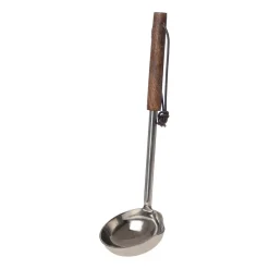 Outlet ERNST sauce ladle with wooden handle, Dark Brown