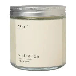 New ERNST scented candle in glass with lid Ø9 cm, Wild Raspberry White