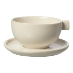 Sale ERNST teacup with saucer 7.5 cm, sand White