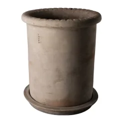 Clearance ERNST terracotta pot with saucer, Ø25x28 cm Brown