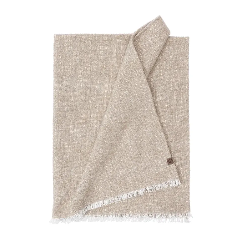 Cotton Blankets & Throws^ERNST throw 130x180 cm, Beige