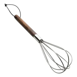 Whisks^ERNST whisk with wooden handle, Dark Brown
