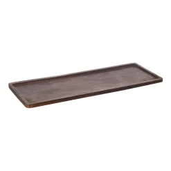 Decorative Trays^ERNST woodentray 15x45 cm, Dark Brown