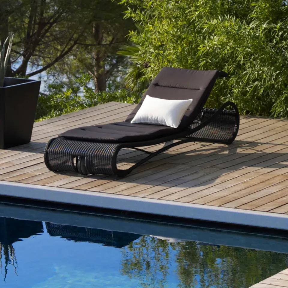 Seating^Cane-line Escape sun lounger, Black