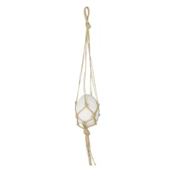 Outlet Lene Bjerre Essie Easter decoration makramé, 26 cm White