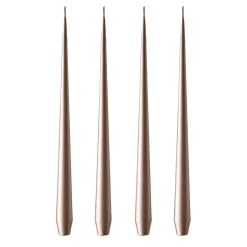 Candles^Ester & erik candle 32 cm 4-pack metalic, Champagne Beige