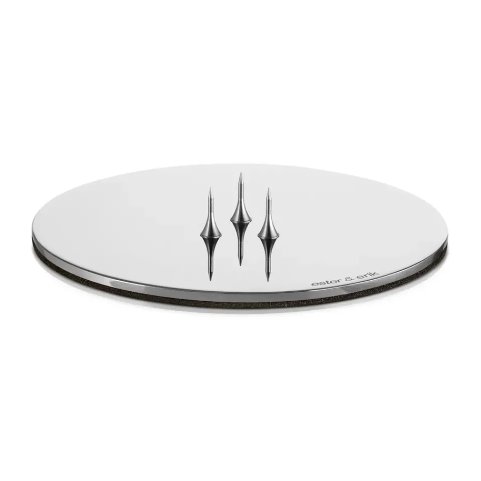 Tea Light Holders, Lanterns & Candle Dishes^Ester & erik candle holder Ø9 cm polished, Silver Silver-coloured