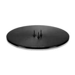 Clearance Ester & erik candle plate Ø12 cm matte, Black