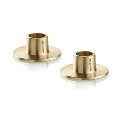 Best Ester & erik candle sticks matte 2-pack, Gold Gold-coloured