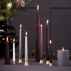 Best Ester & erik candle sticks matte 2-pack, Gold Gold-coloured