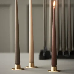 Best Ester & erik candle sticks matte 2-pack, Gold Gold-coloured