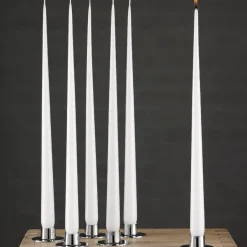 Discount Ester & erik candle sticks smooth 2-pack, Stainless steel Silver-coloured