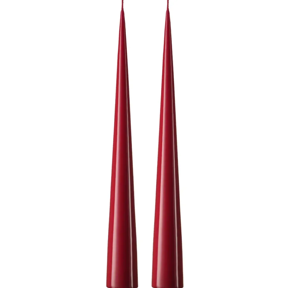 Candles^Ester & erik chandelier 37 cm 2-pack lacque, Wine 44-0 Red